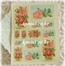 Decal(rose postcard)