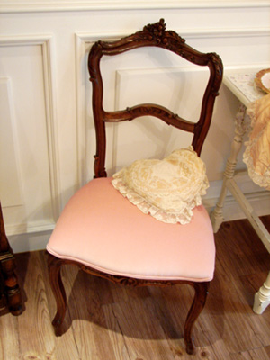 french pink chair