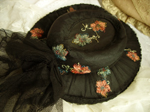 antique black hat