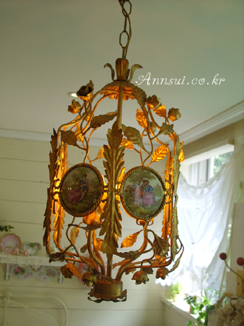 antique french gilttole chandelier