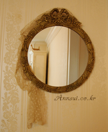 antique frenchribbon bowfloral gilt mirror